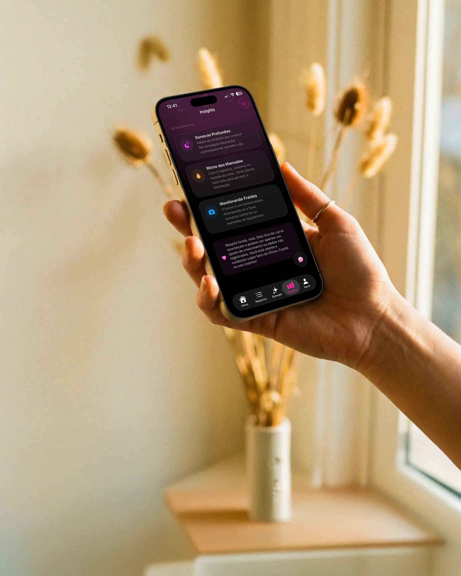 DonnaAI — Insights no app