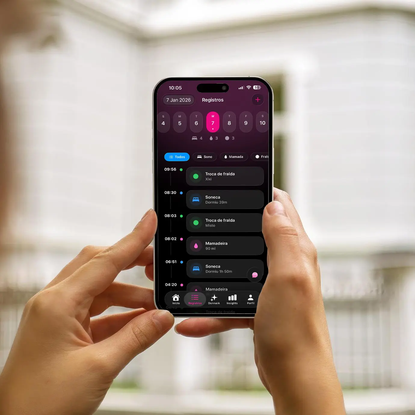 DonnaAI — Interface em uso